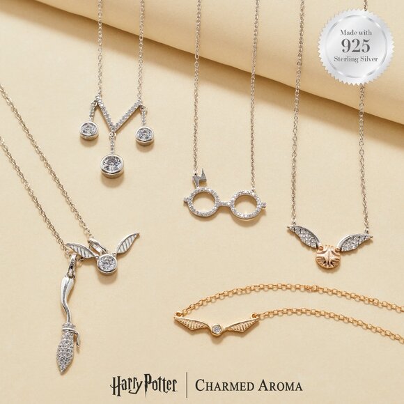 Official Harry Potter Quidditch Goal Post Necklace, 925 Sterling Silver - Picture 3 of 3
